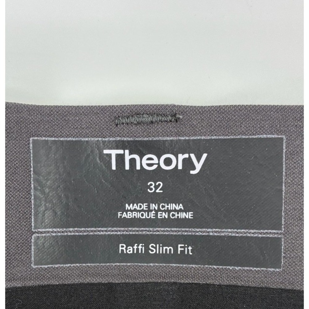 Theory Men's Black Stretch Dress Pants 32 - Picture 2 of 8